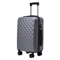 ROWEX Příruční kabinový cestovní kufr s TSA zámkem Crystal, šedočerná, 55 × 38 × 23 cm (33 l)