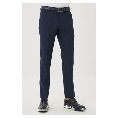 AC&Co / Altınyıldız Classics Men's Navy Blue Regular Fit Relaxed Fit Side Pocket Classic Trouser