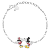 Disney Krásný stříbrný náramek Mickey and Minnie Mouse BS00044SL-55.CS