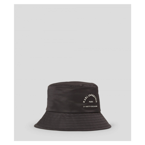 Klobouk karl lagerfeld rsg nylon bucket hat černá