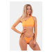 Nebbia One Shoulder Bandeau Bikini Top 449 Orange Neon