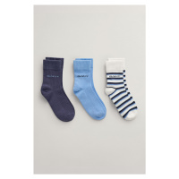 PONOŽKY 3-PACK GANT STRIPE SOCKS 3-PACK bílá