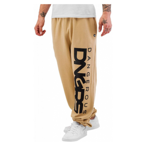 Dangerous DNGRS kalhoty pánské Sweat Pant Classic in beige tepláky
