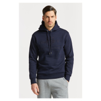 MIKINA GANT REG TONAL SHIELD HOODIE modrá