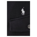Kalhoty Polo Ralph Lauren pánské, černá barva, hladké
