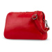 Bagind Moye Red - dámská kožená crossbody kabelka červená