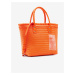 Oranžová dámská kabelka Desigual Basket Braided Zaire