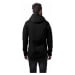 Pánská mikina polozip // Urban Classics Pleat Sleeves Terry Hoody black