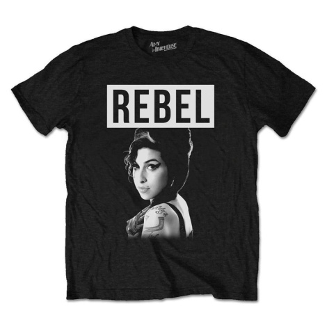 Amy Winehouse Tričko Rebel Black