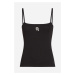 Top karl lagerfeld ikon patch tank top black
