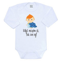 Body s potiskem New Baby Když nespím já, tak ani vy