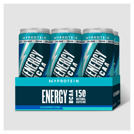 BCAA Energy Drink - 6 x 330ml - Modrá Malina Myprotein