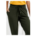 Bonprix BPC SELECTION 3/4 kalhoty s řasením Barva: Zelená, Mezinárodní