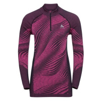 Odlo BL TOP HALF ZIP BLACKCOMB ECO W Dámské funkční triko, růžová, velikost