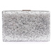 DGN 275-22y Women's Evening Dress Clutch Bag Sequin Silver