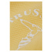 Polokošile trussardi polo printed logo cotton piquet žlutá