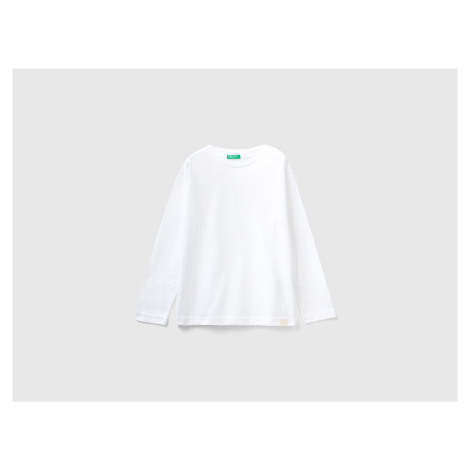 Benetton, 100% Organic Cotton Crew Neck T-shirt United Colors of Benetton