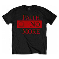 Faith No More tričko, Classic New Logo Star Red on Black, pánské