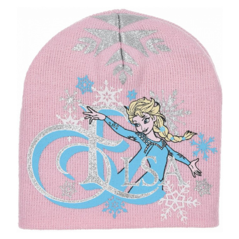 Frozen - licence Dívčí zimní čepice - Frozen HS4192, světle růžová Barva: Růžová světlejší