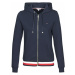 Tommy Hilfiger HERITAGE ZIP THROUGH HOODIE Modrá