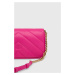Kožená kabelka Pinko fialová barva, 100068.A136