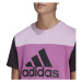 adidas COLORBLOCK TEE Dámské tričko, růžová, velikost