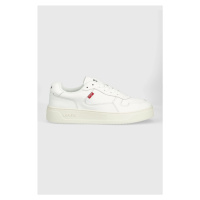 Kožené sneakers boty Levi's Glide bílá barva, D7521.0001