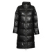 MICHAEL Michael Kors LONG FAUX LTHR PUFFER Černá