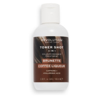 Revolution Haircare Oživující barva pro hnědé vlasy Brunette Coffee Liquer (Toner Shot) 100 ml