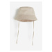 H & M - Bavlněný klobouk bucket - hnědá