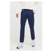 Kalhoty Tommy Jeans pánské, tmavomodrá barva, ve střihu cargo