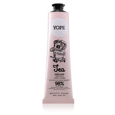 Yope Tea & Mint krém na ruce pro výživu a hydrataci 100 ml