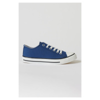 ALTINYILDIZ CLASSICS Men's Indigo Casual Casual Canvas Sneakers.