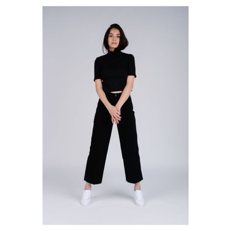 Tommy Hilfiger Trousers - BELL BOTTOM HW C BLACK black