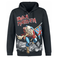 Iron Maiden The Trooper - Battlefield Mikina s kapucí na zip černá