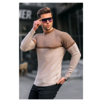 Madmext Biscuit Color Block Men's Sweater 4734