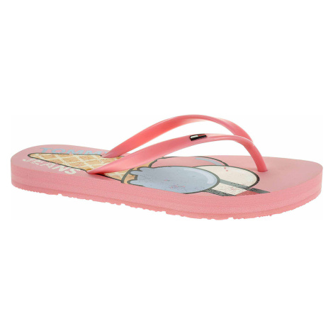 Dámské plážové pantofle Tommy Hyilfiger EN0EN00467 669 geranium pink
