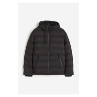 H & M - Vodoodpudivá vatovaná bunda - černá