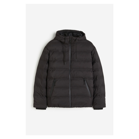 H & M - Vodoodpudivá vatovaná bunda - černá H&M