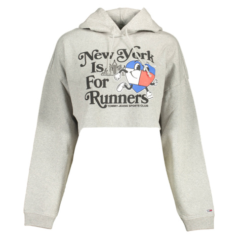 Tommy Jeans DW0DW14872 Dámská mikina šedá Tommy Hilfiger