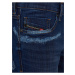 Modré pánské skinny fit džíny s potrhaným efektem Diesel Tepphar