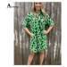 Letní šaty s leopardím vzorem