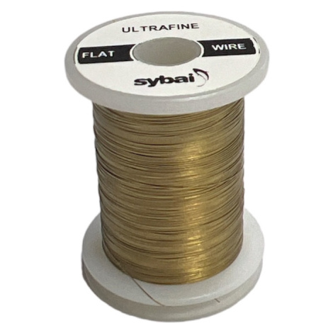 Sybai Drátek Flat Colour Wire Ultrafine Pale Gold