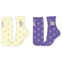Frozen - licence Dívčí ponožky - Frozen 5234A318, smetanová / fialková Barva: Mix barev