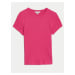 Tmavě růžové dámské basic tričko Marks & Spencer