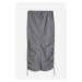 H & M - Bavlněná sukně parachute - šedá