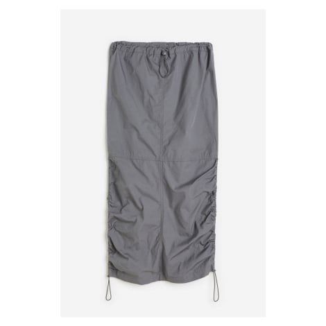 H & M - Bavlněná sukně parachute - šedá H&M