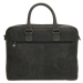 Kožená byznys taška na notebook Micmacbags malmö 15,6 inch (38 cm) - černá