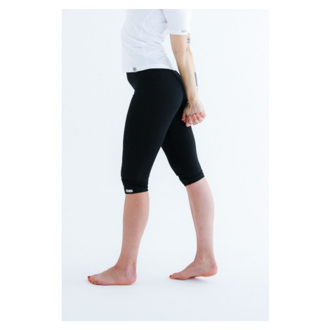 Černé dámské 3/4 legíny na sport – nanosilver® ACTIVE