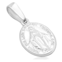 Přívěsek ze stříbra 925 - oválný medailon s Pannou Marií